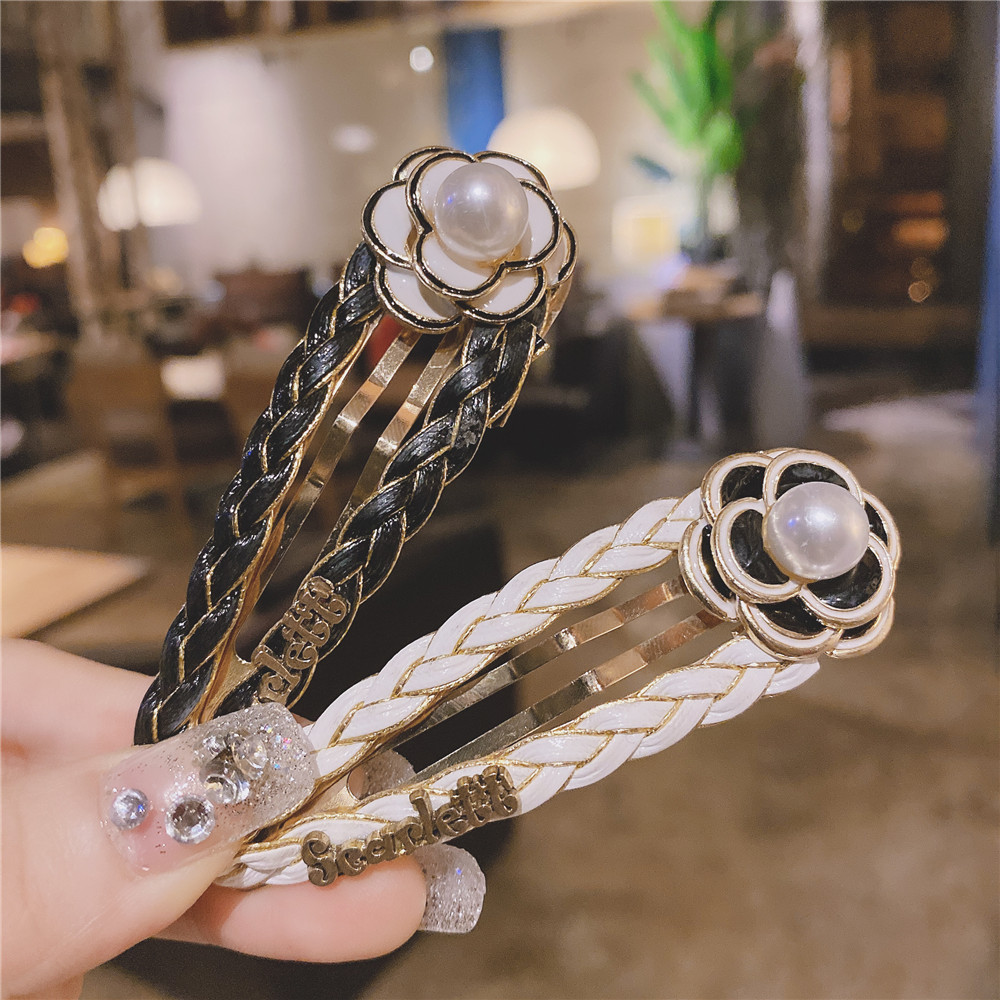 South Korea Dongdaemun Chanel-Style Camellia BB Hairpin Fashion All-Match Back Head Cropped Hair Clip Side Clip Bang Clip