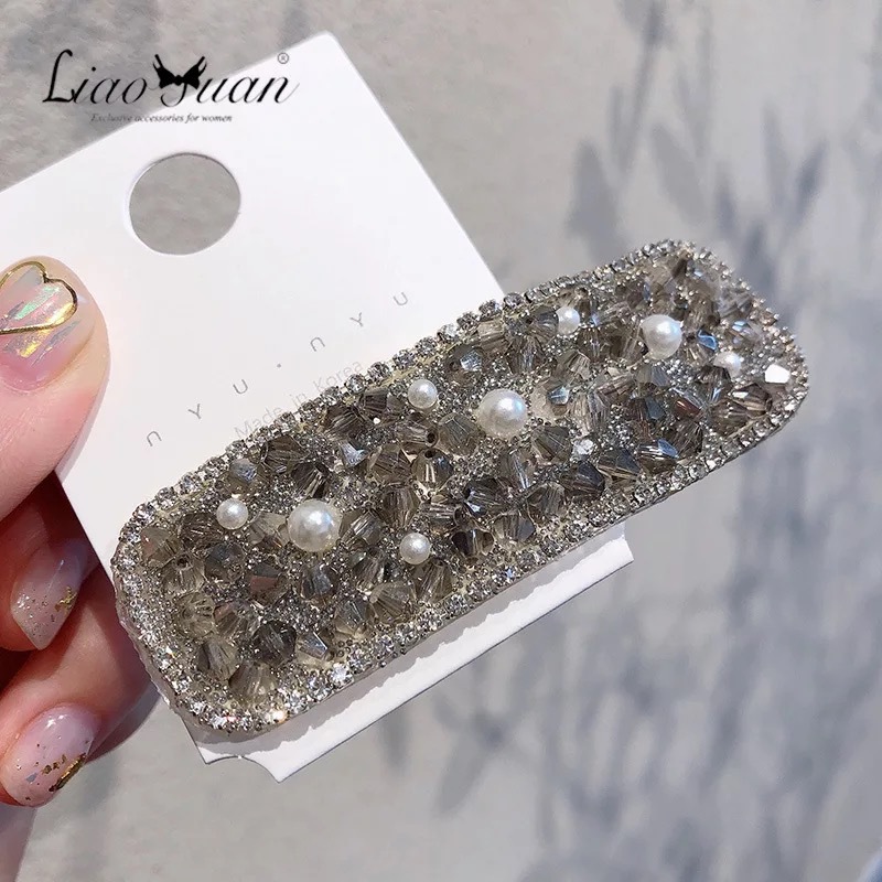 Barrettes Female Korean Girl Barrettes Headdress Japanese Style Mild Luxury Hair Clip Simple Sweet BB Hairpin