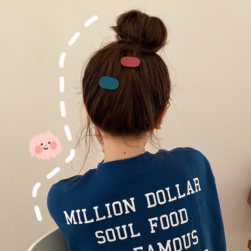 Korean Small Clip Headwear Internet Celebrity Colorful BB Hairpin Candy Color Hairpin Girl Heart Side Clip Bangs Clip Hair Accessories