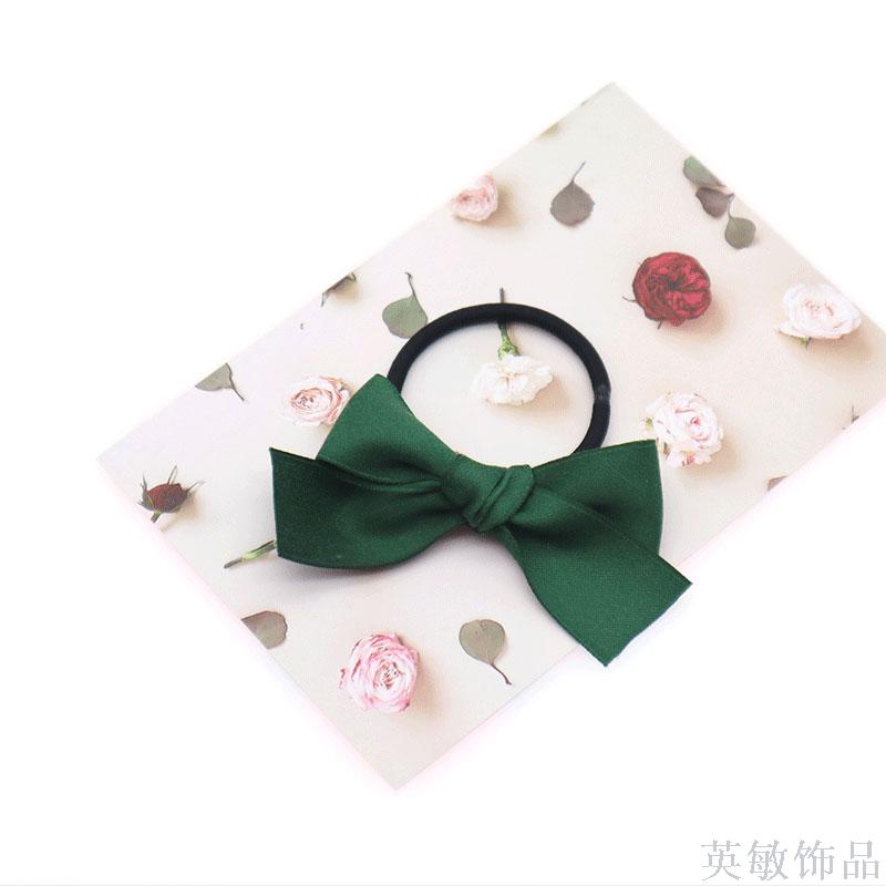 Japanese and Korean hair accessories Matte mini Cute Bow Black Rubber Band hairpin Fringe Clip Bangs Clip Simple hair Accessories