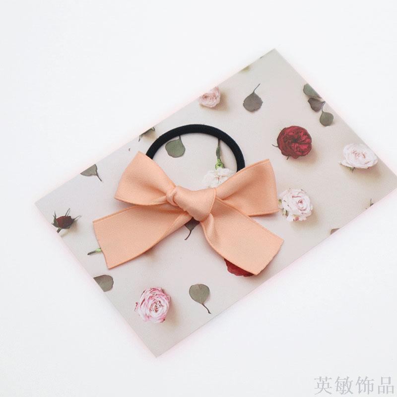 Japanese and Korean hair accessories Matte mini Cute Bow Black Rubber Band hairpin Fringe Clip Bangs Clip Simple hair Accessories