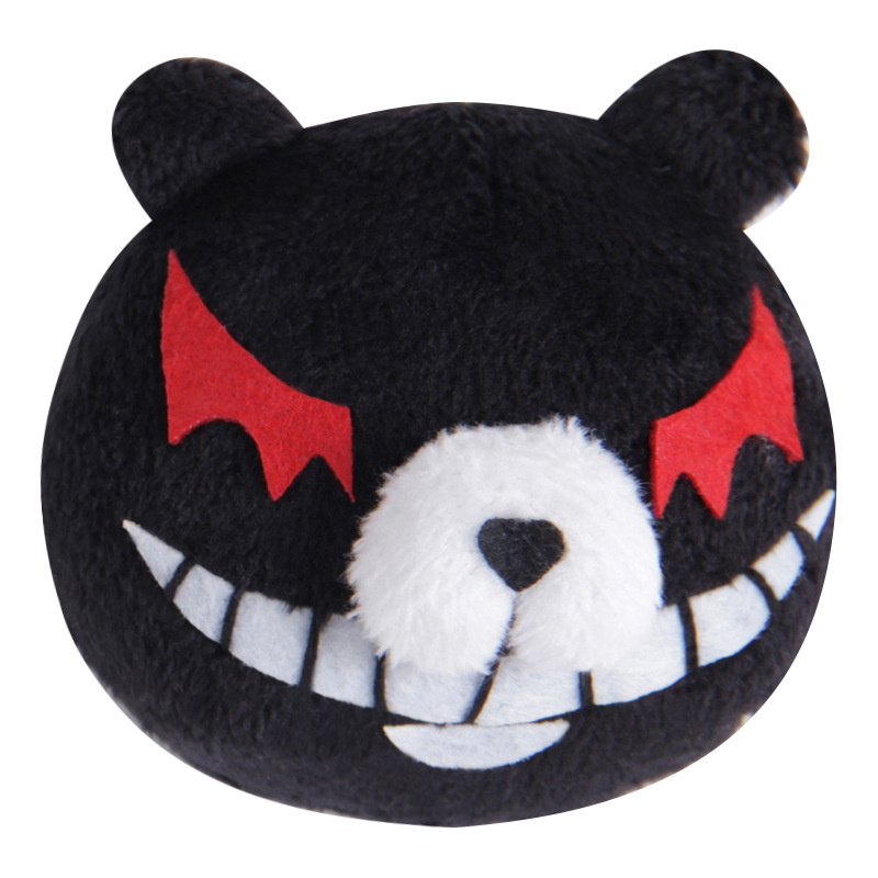 Anime Peripheral Manufacturers Wholesale Cosplay Hair Clip Hairpin Hair Accessories Headdress Black and White Bear Danganronpa Accessories