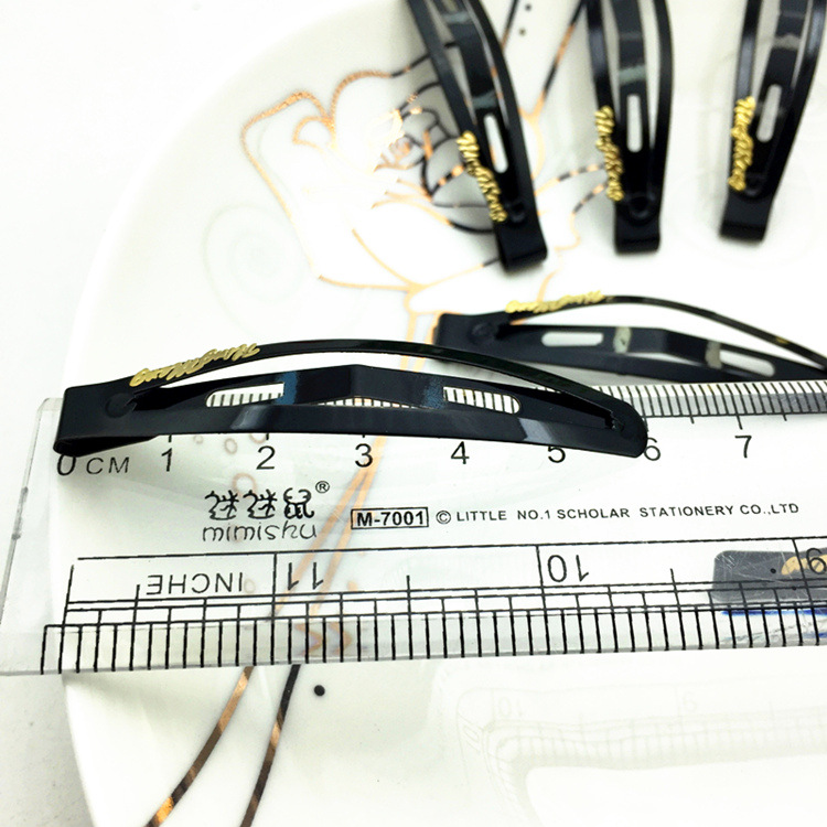  Clip Bang Clip Lacquer Varnish Korean Hairpin Taobao Hot Sale Stall Supply Ornament Wholesale Factory Black Hairpin