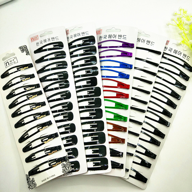  Clip Bang Clip Lacquer Varnish Korean Hairpin Taobao Hot Sale Stall Supply Ornament Wholesale Factory Black Hairpin