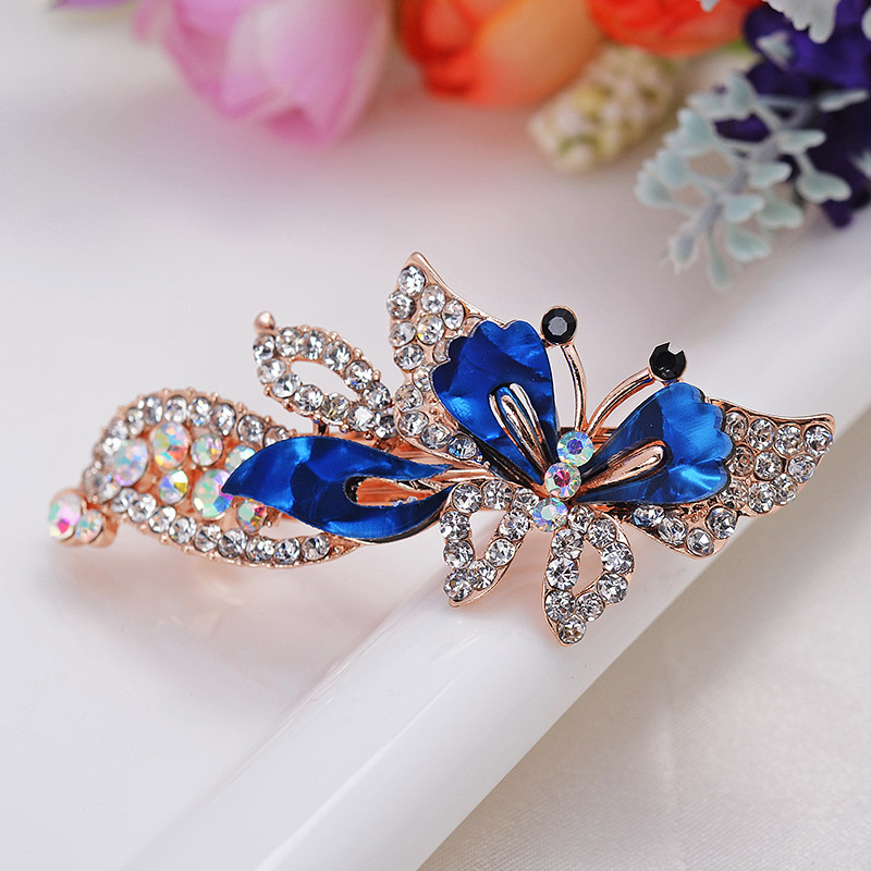 Accessories Fashion Korean Barrettes Bow Rhinestone Headdress Factory Multi-Color Head Clip Wholesale Diamond Hairpin