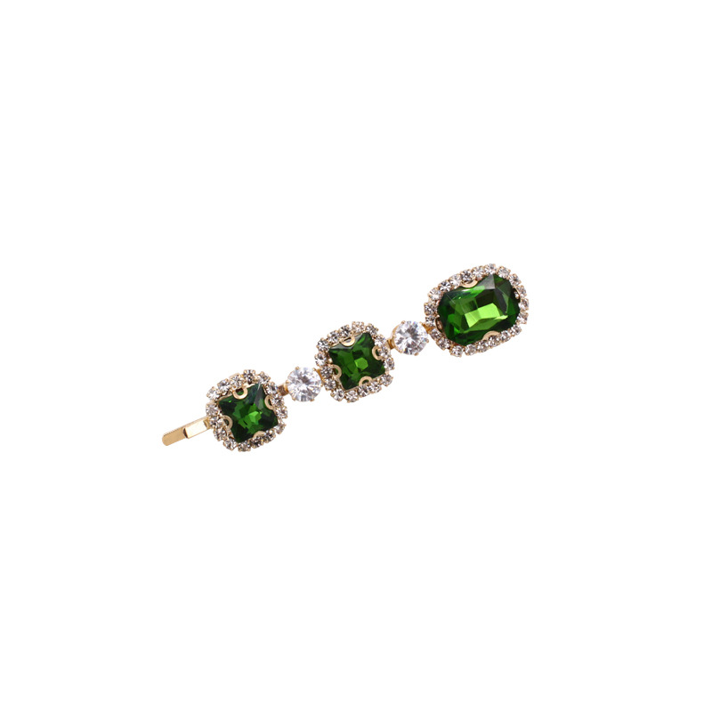 Barrettes Female Retro Minority Word Hairpin Bangs Small Exquisite Clip Hair Accessories Diamond Hairpin