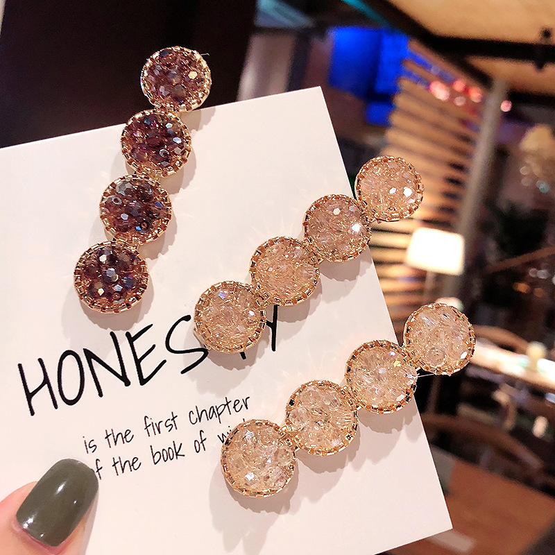 Side Clip Ins Rhinestone Super Flash Word Clip Colorful Xuan Ya Temperament Duckbilled Hair Accessories Diamond Hairpin