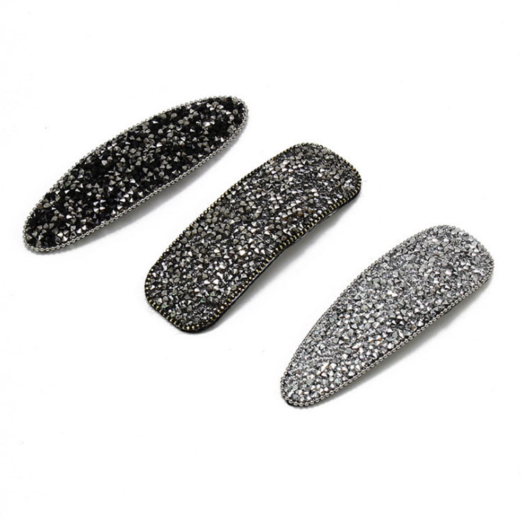 Same Style Korean Internet Celebrity Sequin Rhinestones Bang Clip BB Clip Geometric Hairpin Wholesale Diamond Hairpin