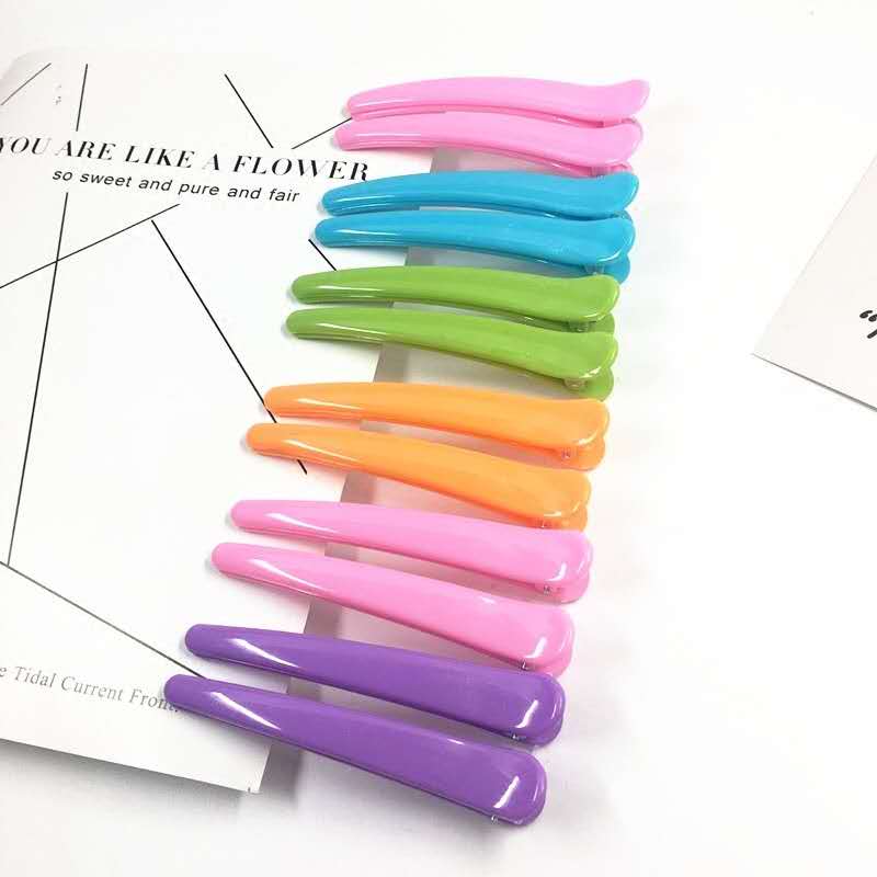 Iron-Free Plastic College Entrance Examination Passed Security Check Hairpin Acrylic Plastic Hair Clip Bar Shaped Clip Hairpin Multicolor Non-Magnetic Hairpin