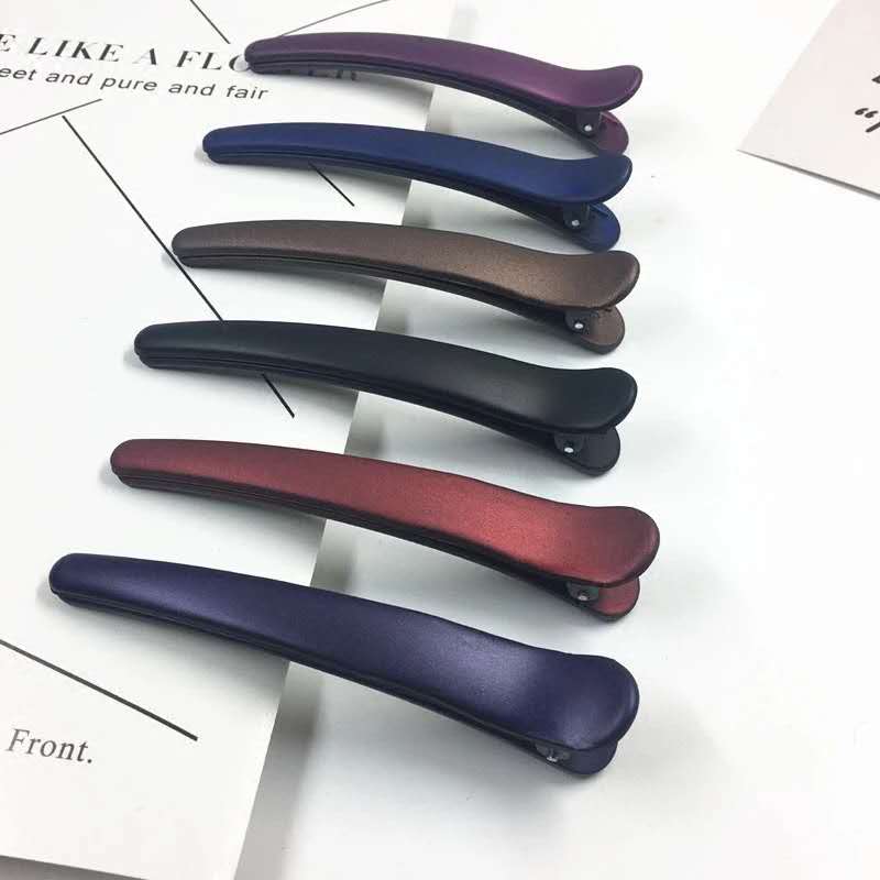 Iron-Free Plastic College Entrance Examination Passed Security Check Hairpin Acrylic Plastic Hair Clip Bar Shaped Clip Hairpin Multicolor Non-Magnetic Hairpin
