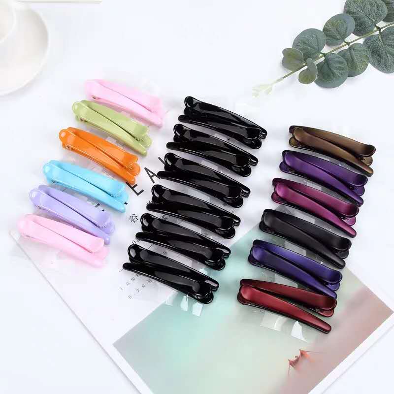 Iron-Free Plastic College Entrance Examination Passed Security Check Hairpin Acrylic Plastic Hair Clip Bar Shaped Clip Hairpin Multicolor Non-Magnetic Hairpin