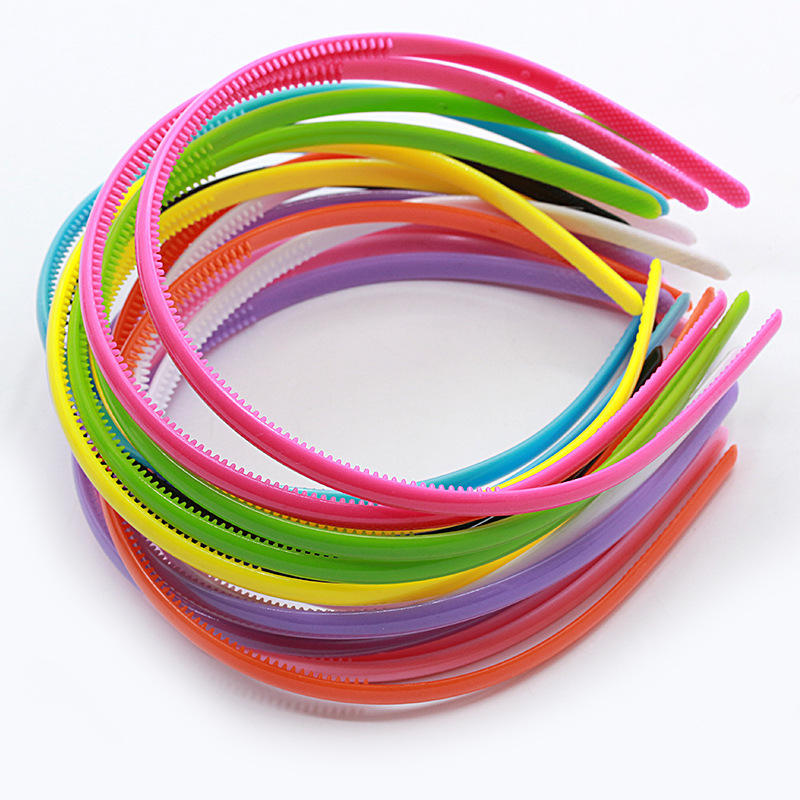 Korean Style Candy Color Children&#039;s Headband Sweet Plastic Headband Acrylic Multicolor Toothed Hairpin Manufacturer