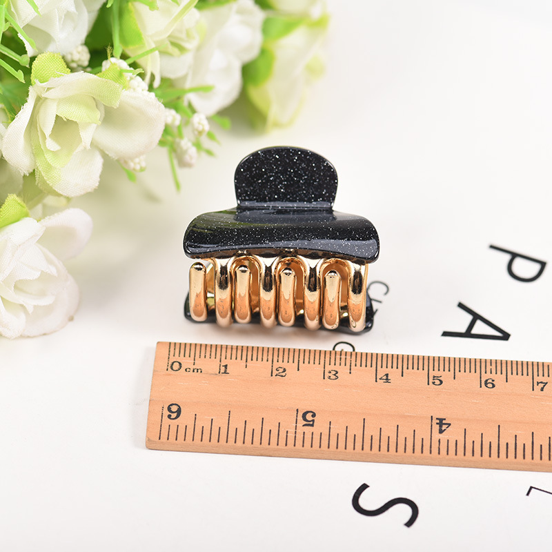 Hairpin Manufacturers Korean Fashion Small Coarse Powder Acrylic Barrettes Women&#039;s Bath Tray Hairpin Ponytail Hair Jaw Clip