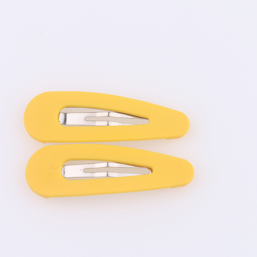 Macaron Geometric Hairpin Korean Frosted Acrylic Side Clip Women&#039;s Shredded Hair Bangs Clip Children&#039;s Candy Color BB Clip