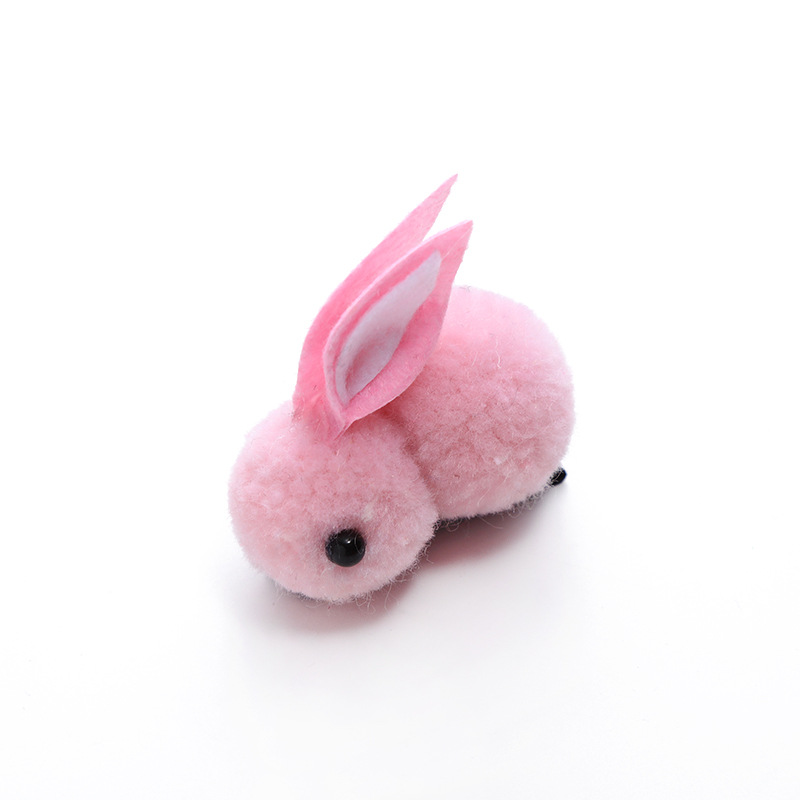 Korean Online Influencer Plush Rabbit Headband Cute Wild Simple Headband Barrettes Hair Pressing Hairpin