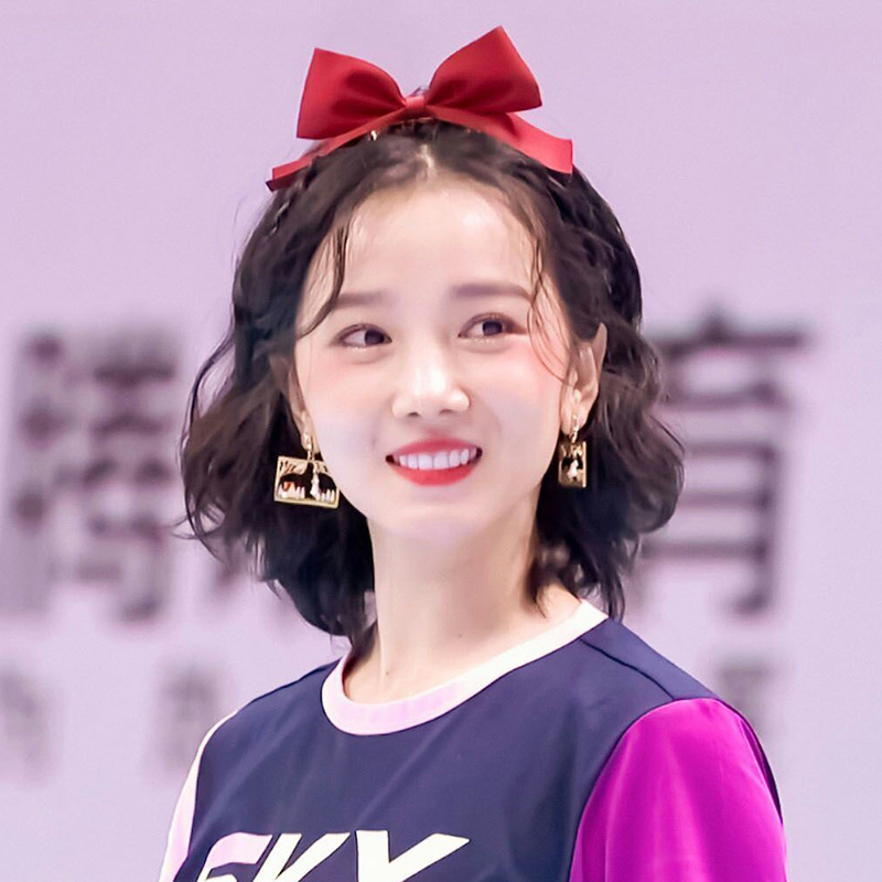 Chen Xiaojun Same Style Red Cute Bow Rabbit Ears Hairpin Korean Hairpin Sweet All-Matching Elegant Hair Accessories