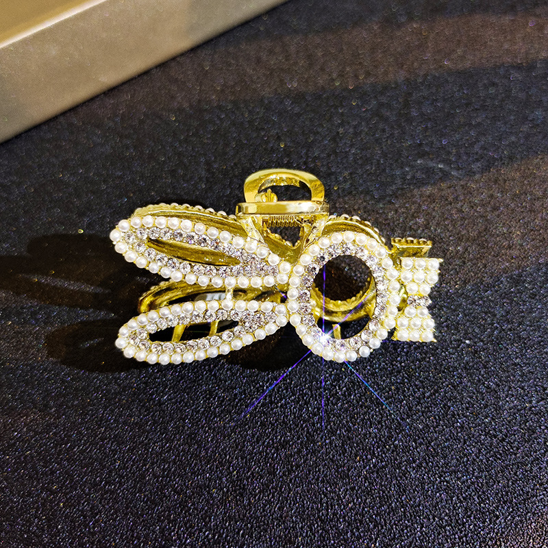 Hair Clip Jaw Clip Large Pearl Girl Head Clip Rhinestone Hairpin Clip Hairware Hair Claw Shark Clip Rabbit Hairpin