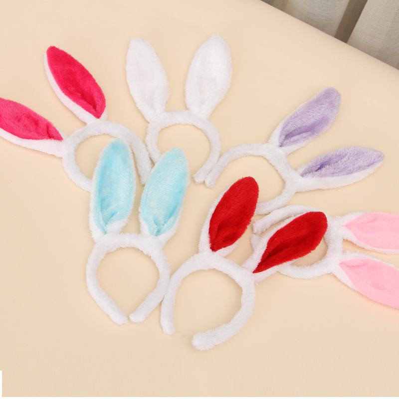 Rabbit Ears Hair Hoop Headdress Easter Rabbit Hairpin Headband Amazon WeChat Stall Small Gift Rabbit Hairpin