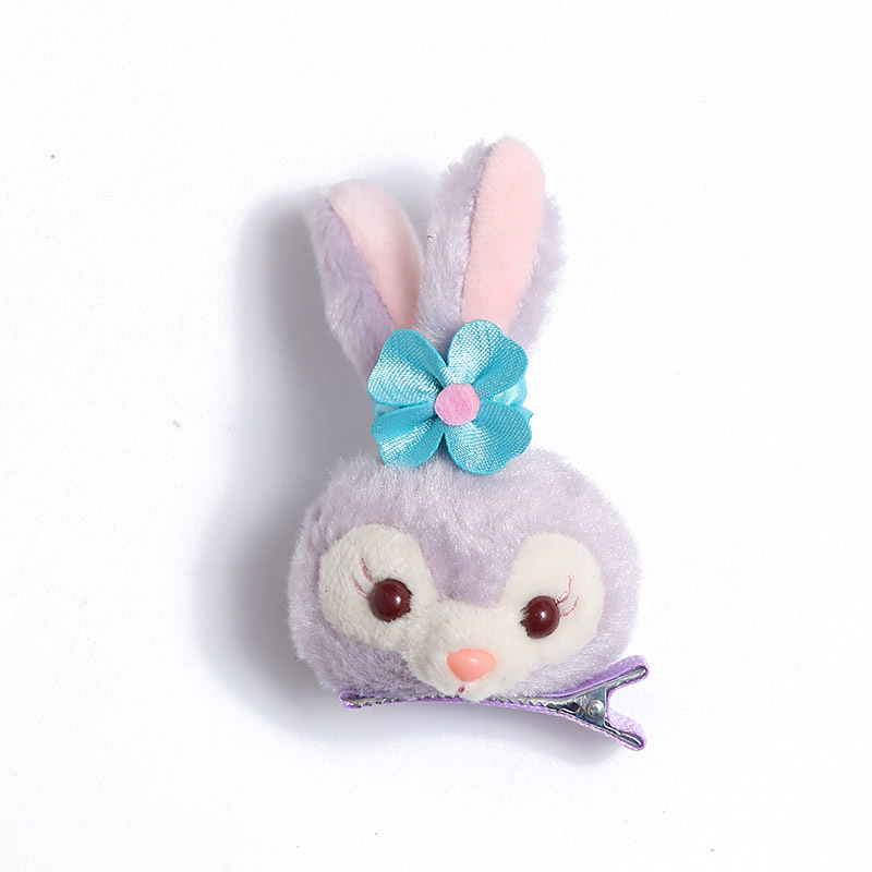 Rabbit Three-Dimensional Plush Barrettes StellaLou Cute Doll Hairpin Duckbill Clip Bang Clip Accessories Rabbit Hairpin