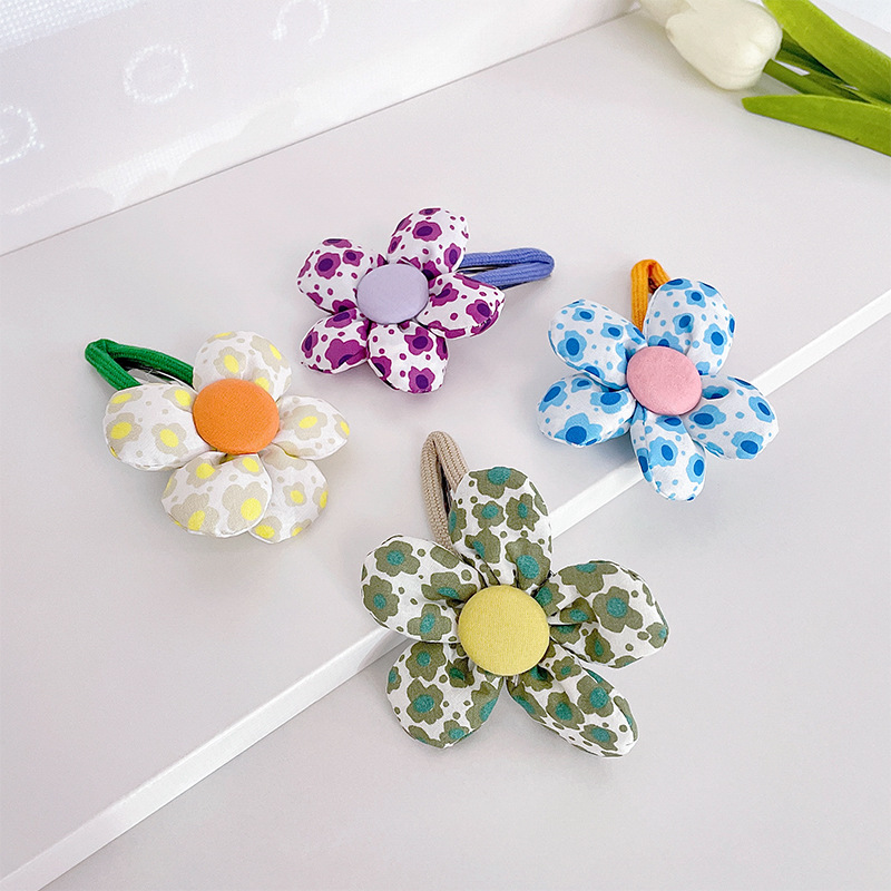 Summer Barrettes Sweet Flowers Girl Temperament Side Hairpin Fairy BB Clip Internet Celebrity Flower Hairpin