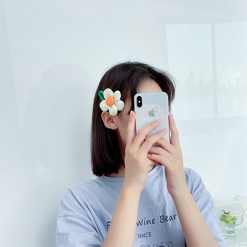 Summer Barrettes Sweet Flowers Girl Temperament Side Hairpin Fairy BB Clip Internet Celebrity Flower Hairpin
