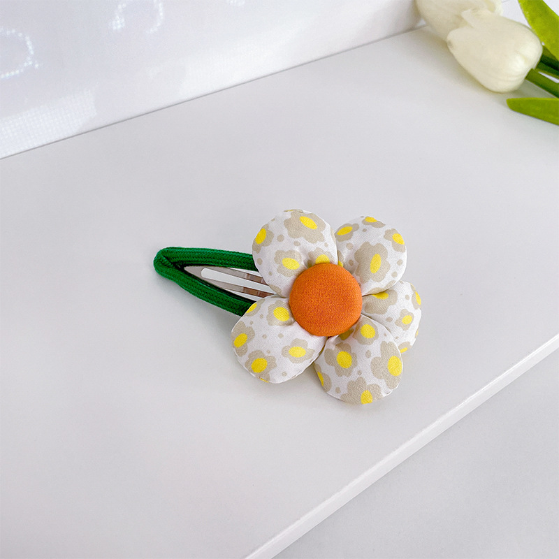 Summer Barrettes Sweet Flowers Girl Temperament Side Hairpin Fairy BB Clip Internet Celebrity Flower Hairpin