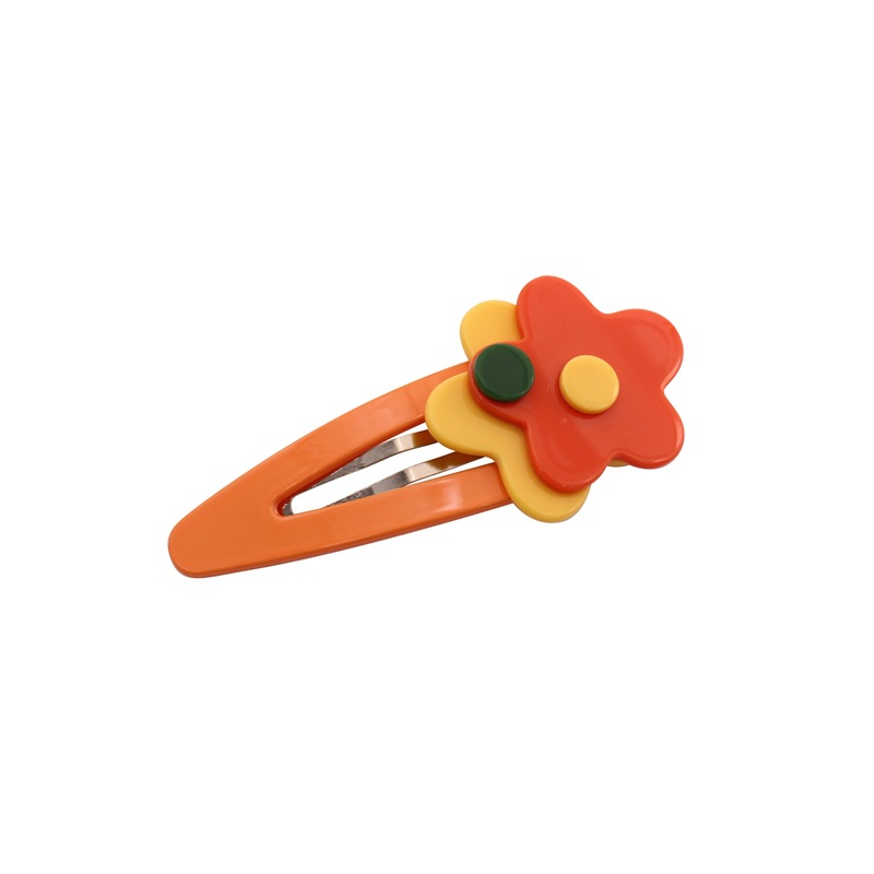  Personality Girl Bang Clip Candy Color Hairpin BB Clip Side Clip Hair Accessories Headdress Fashion Flower Hairpin