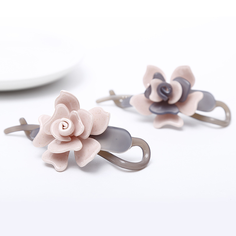  Clip Large Vertical Clip Beautiful All Match Hair Clips Hair Accessories Factory Direct Sales Flower Hairpin
