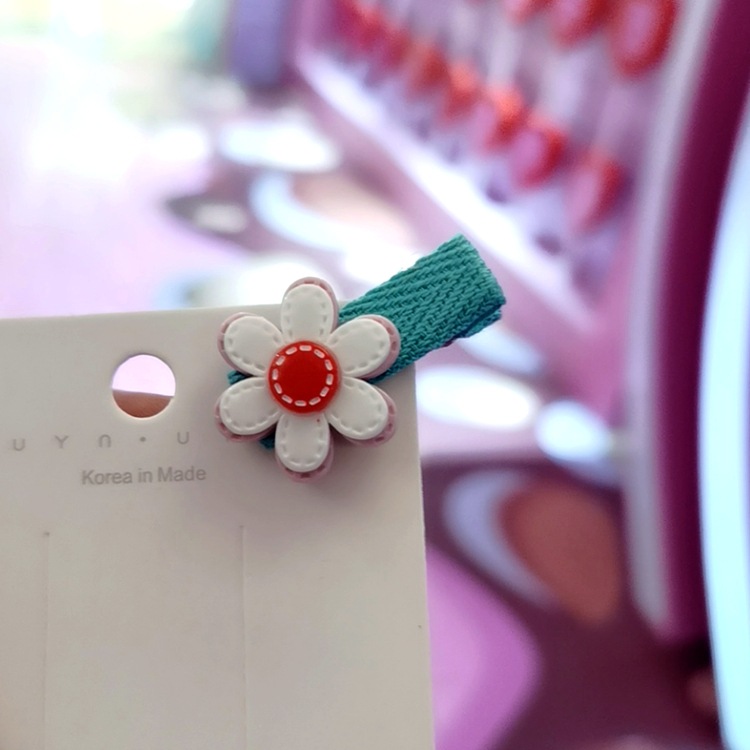 Korean Autumn New Colorful Cute Cartoon Barrettes Flower Hair Accessories Flower Hairpin
