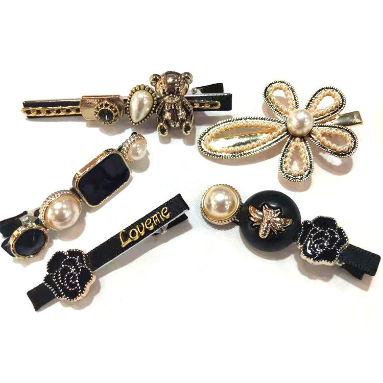 Barrettes Set Amazon WeChat Best-Seller on Douyin Water Drop Fashion Simple Starfish Flower Hairpin Clip Butterfly