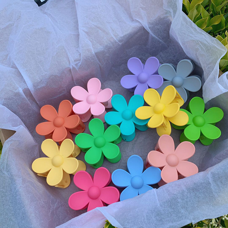 Korean Online Ins Same Style Internet Celebrity Grip Large Flower Style Girl Super Fairy Hairpin Updo Hair Accessories Female Ponytail Clip