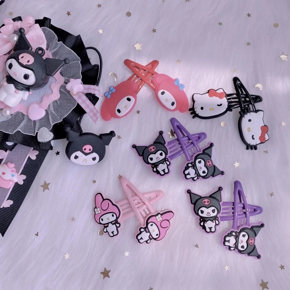 Japanese Barrettes Cute Cat Cartoon Barrettes Children Sweet BB Hairpin Factory Direct Supply