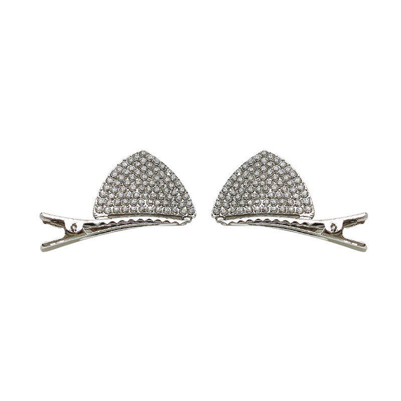  Ears Internet Influencer Hair Clip Rhinestone Edge Clip Girl Bangs Clip Top Clip Duckbill Clip AliExpress Cat Hairpin