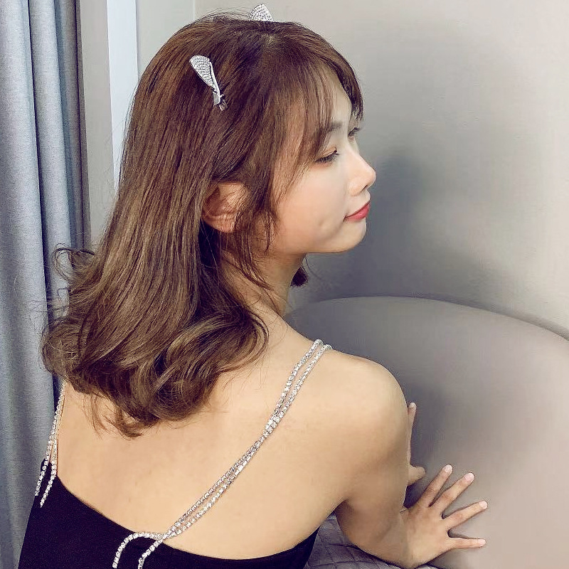  Ears Internet Influencer Hair Clip Rhinestone Edge Clip Girl Bangs Clip Top Clip Duckbill Clip AliExpress Cat Hairpin