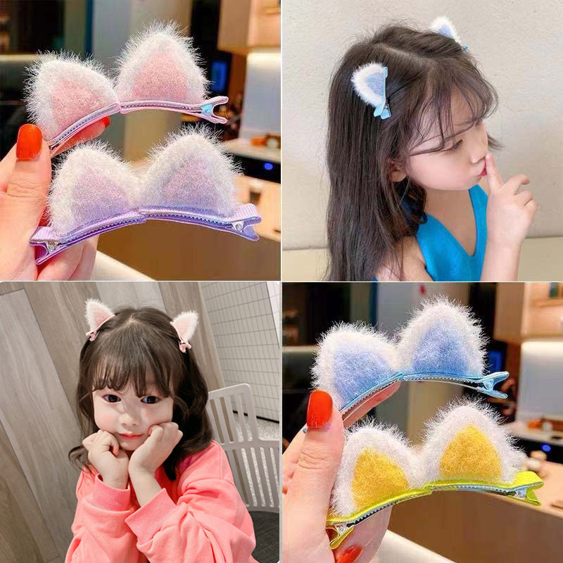  Hair Clip Headdress Female Side Summer Head Clip Word Duckbill Clip Internet Celebrity Hair Accessories Cat Hairpin