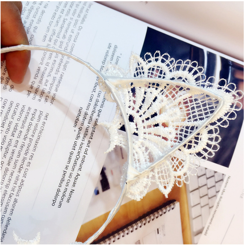 Cute Lace Cat Ears Headband Lace Cat Ears Hair Accessories Headband Cat Ornament Christmas Party Hairpin Cat Hairpin