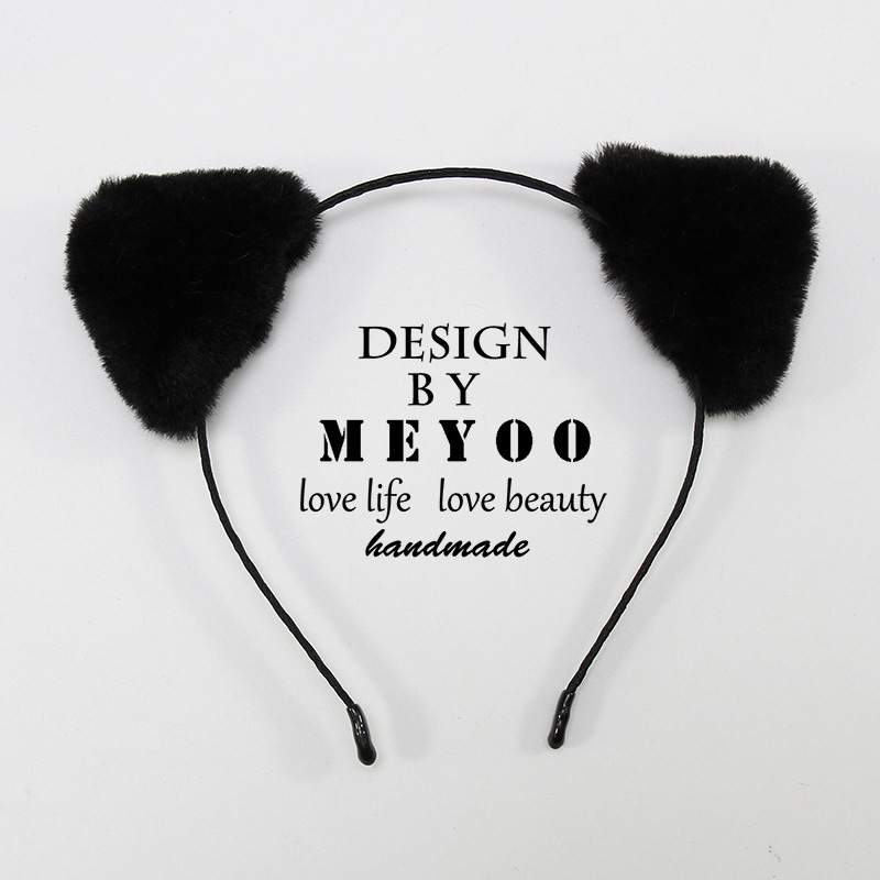 Cute Sweet Japanese Girl Heart Cat Ear Headband Internet Celebrity Same Style Hairpin Hair Ornaments Cat Hairpin