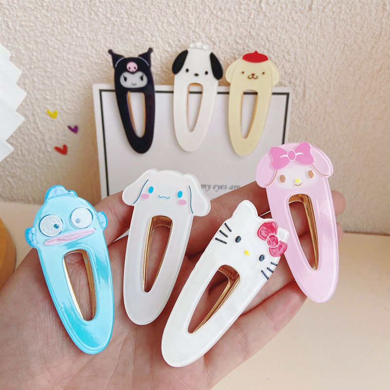 New Cinnamon Dog Hairpin Cat Cartoon Duckbill Clip Cute Sweet Girl Hair Bang Side Clip Hair Accessories Headdress