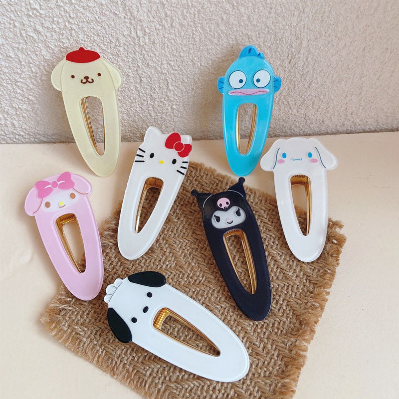 New Cinnamon Dog Hairpin Cat Cartoon Duckbill Clip Cute Sweet Girl Hair Bang Side Clip Hair Accessories Headdress