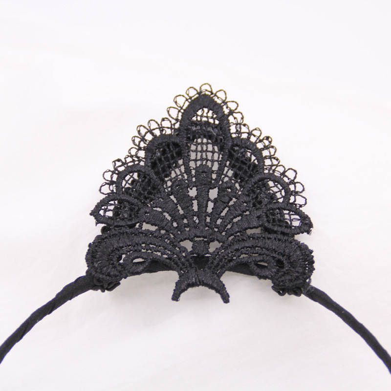 Headdress Sexy Lace Cat Ears Headband Cute Funny Female Cute Role Playing Headband Factory Direct Sales Cat Hairpin