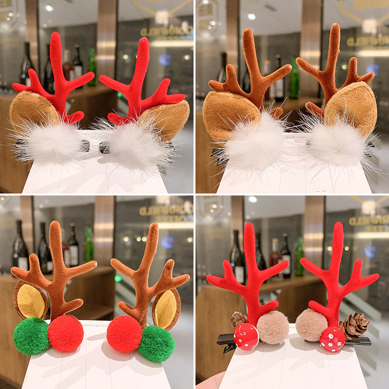 Rabbit Ears Antlers Internet Influencer Hair Clip Girl Adult Hat Hairpin Children Hair Accessories Antler Hairpin