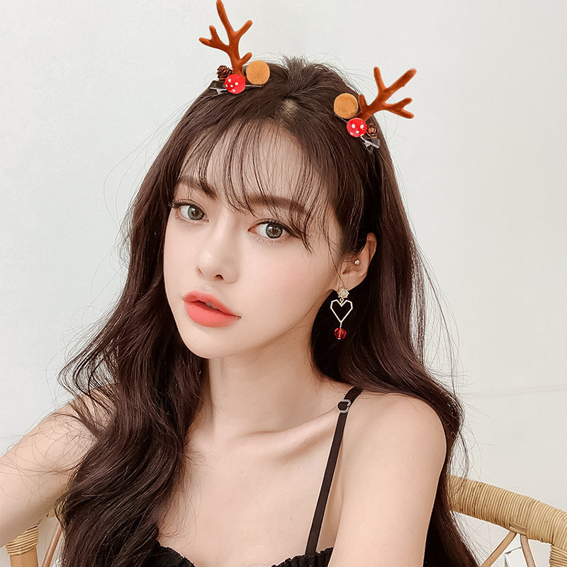 Rabbit Ears Antlers Internet Influencer Hair Clip Girl Adult Hat Hairpin Children Hair Accessories Antler Hairpin