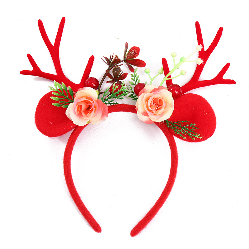 Christmas Antler Hairband Hairpin Headdress Buckle Glasses Elk European and American Children Adult Style Decoration Gift Hot Sale