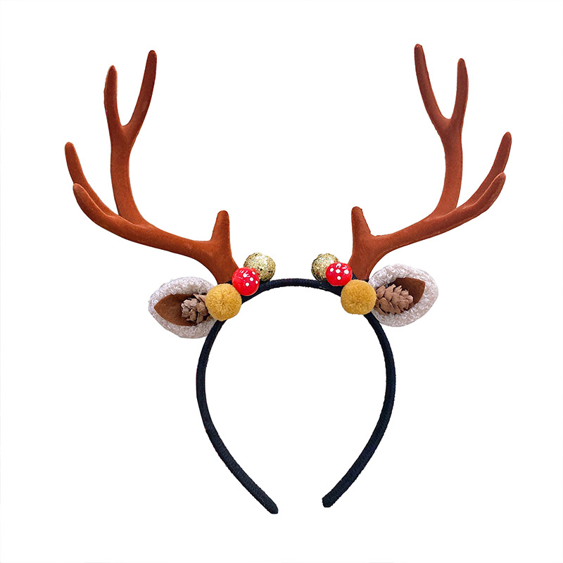 Christmas Oversized Antler Hairband Sweet Cute Elk Headband Fairy Girl Mori Style Super Fairy Hairpin Head Accessories Hair Accessories