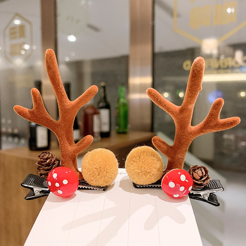  Rabbit Ears Antlers Internet Influencer Hair Clip Girl Adult Hat Hairpin Children Hair Accessories Antler Hairpin