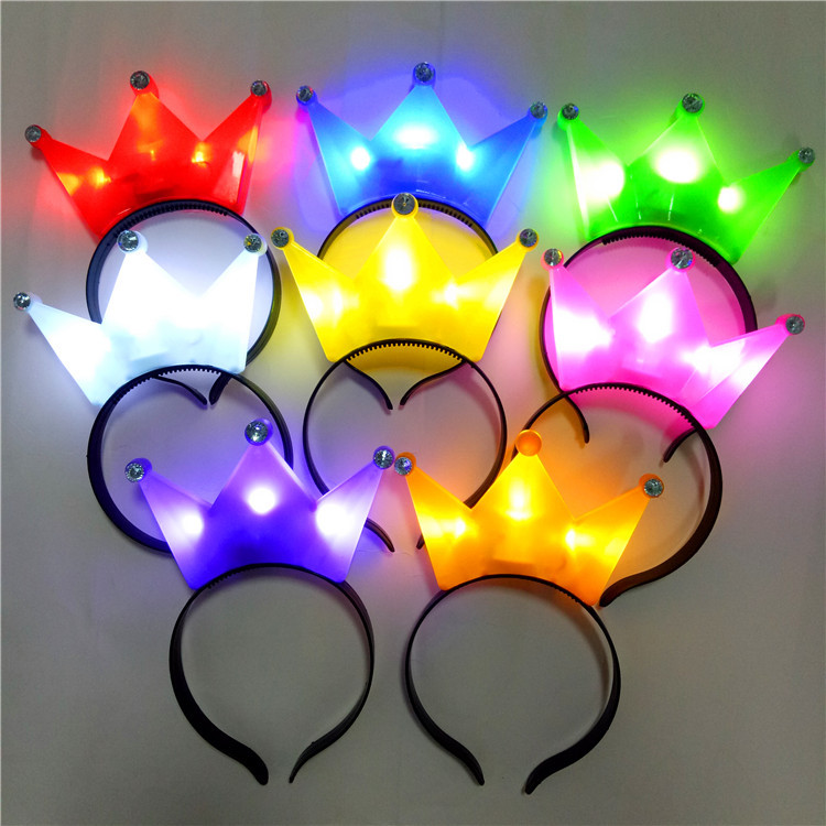 Headband Flash Headdress Wholesale Million Christmas Hair Band with LED Light Luminous Barrettes Antler Hairpin