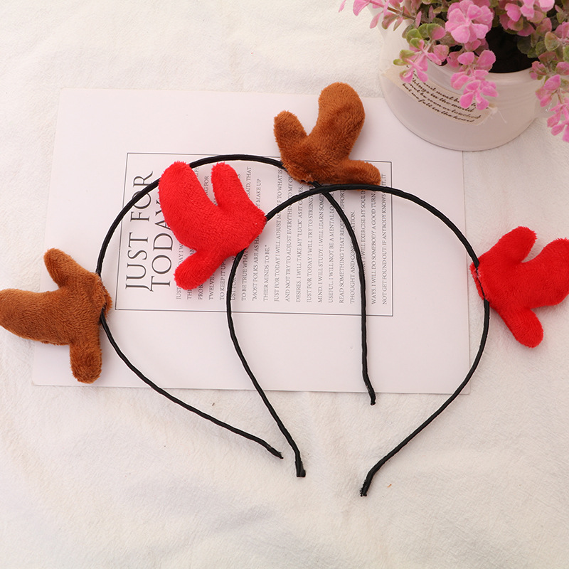 Antlers Hair Accessories Christmas Hairpin Hairband Decoration Christmas Ornament Hair Clip Party Bar Antler Hairpin