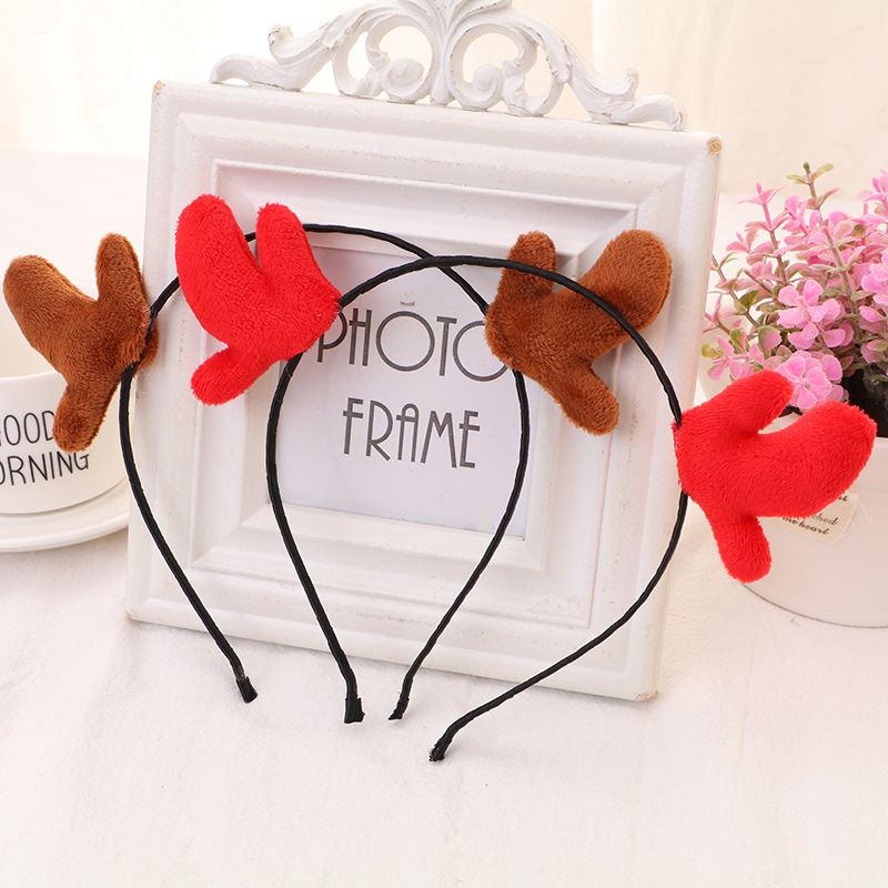Antlers Hair Accessories Christmas Hairpin Hairband Decoration Christmas Ornament Hair Clip Party Bar Antler Hairpin