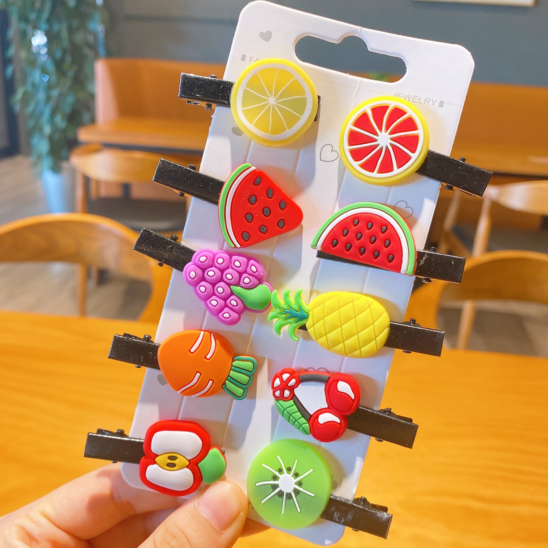 Korean Children Cute Little Clip Girl Princess Hairpin Baby Duckbill Clip Cream Ice Cream Headdress Bang Clip