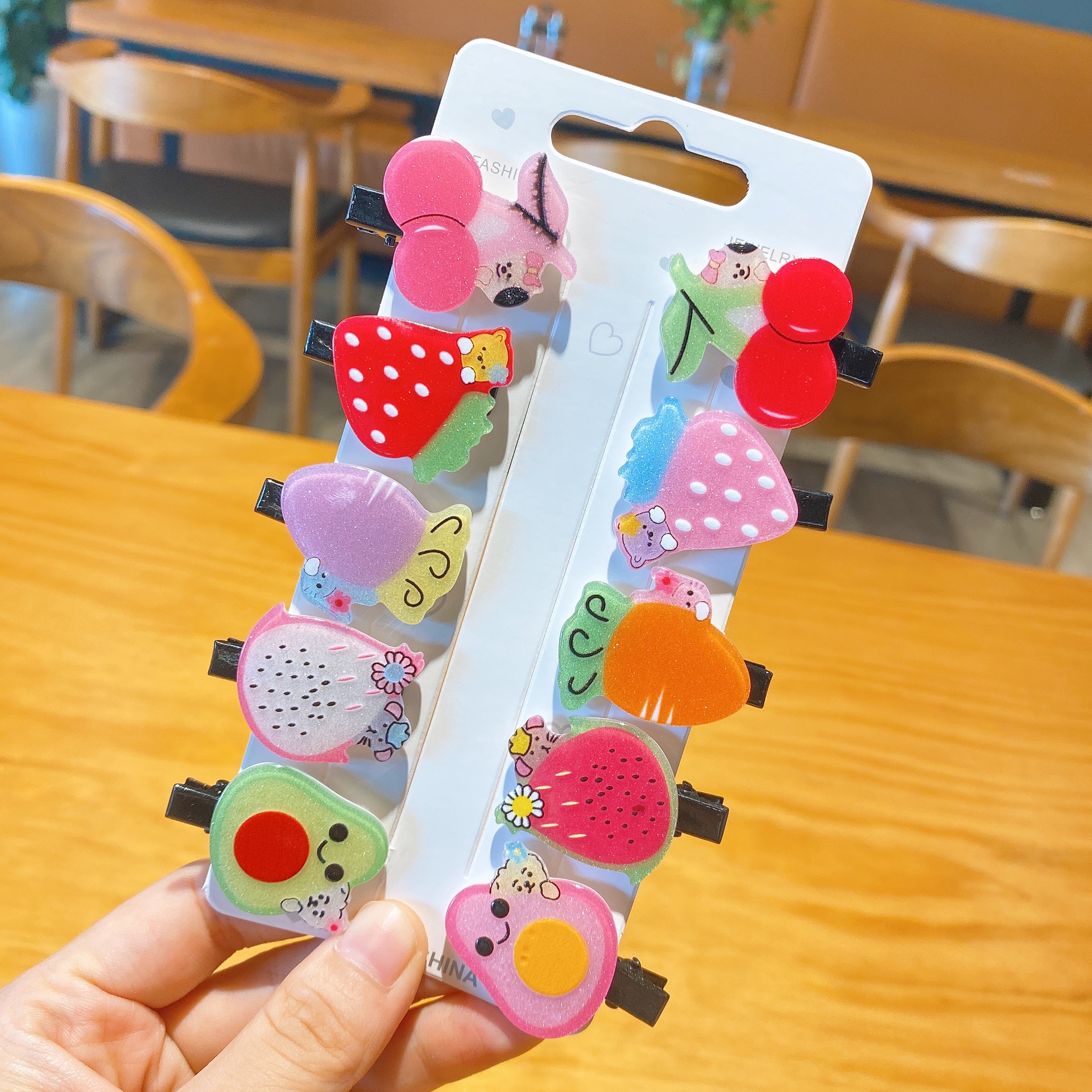 Korean Children Cute Little Clip Girl Princess Hairpin Baby Duckbill Clip Cream Ice Cream Headdress Bang Clip